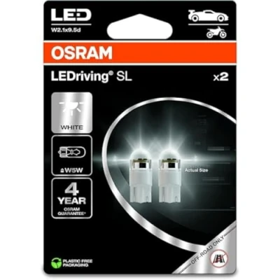 Immagine di OSRAM LEDriving SL, ≜ W5W, White 6000K, Double Blister (2 lamps), LED Retrofit, offroad use only