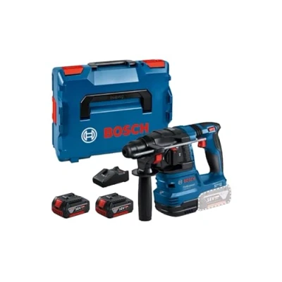 Immagine di Bosch Professional GBH 18V 22 SDS Plus Martello perforatore a batteria 18 V 4 Ah Li Ion incl. seconda batteria, caricabatterie, valigia