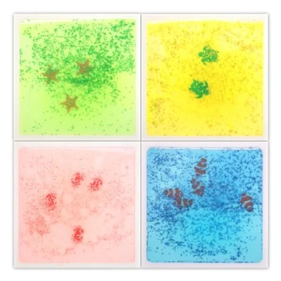Immagine di Art3d Senroy Set di 4 piastrelle per pavimenti liquidi, bambini, in età prescolare, 30 x cm, animali marini