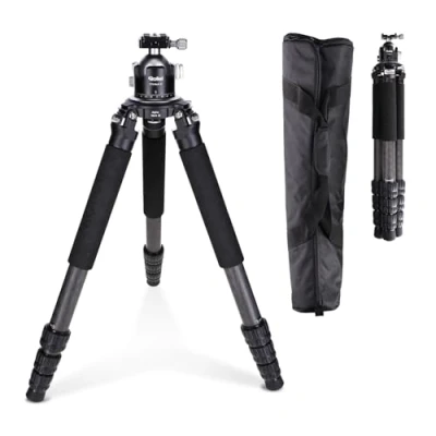 Immagine di Rollei Rock Solid Alpha Mark III incl. testa Treppiede T7S MK III, molto robusto e professionale, con a sfera 360 portata di 30 kg, nero