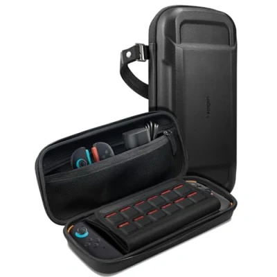 Immagine di Spigen Custodia Rugged Armor Pro Compatibile con Nintendo Switch 2 2025 Nero