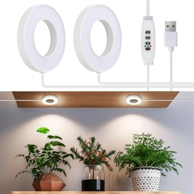 Immagine di SIYOMG Lampada per Piante, Grow Light 96 LED Luce Piante a Spettro Completo da Interno, con Timer Automatico 3/9/12H, 3 Colori, 10 Luminosità, Luci Piccole