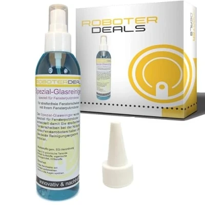 Immagine di Roboter Deals Soluzione di pulizia, detergente per vetri robot pulitore Winbot W2 Omni. senza strisce anche con robot, schiuma, formula pulizia segreta e qualità testata al 100%.