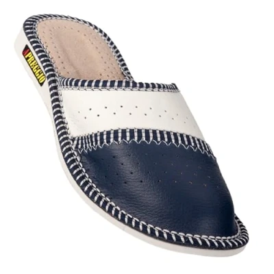 Immagine di APREGGIO Pantofole Donna Pelle Comode da Fatto a Mano Confortevole con Suola in Gomma Scarpe Pratici
