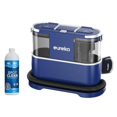 Immagine di Eureka NEY100 Detergente Portatile per Moquette e Tappezzeria Smacchiatore Multisuperficie Moquette,Tappeti,Scale Auto Rimuove lo Sporco,Liquidi le Macchie Serbatoio d&#039;acqua da 1,5 Litri