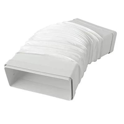 Immagine di La Ventilazione CGF229B Giunto flessibile 220x90 mm con imbocchi F/F per tubi rettangolari. Colore bianco