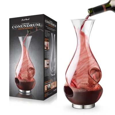 Immagine di L&#039;GRAND Conundrum Areatore Vino Decantatore Bottigla Capacità 750ml