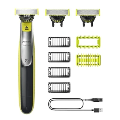 Immagine di Philips OneBlade 360 Autentico Regolabarba elettrico per viso e corpo, rasoio spazzola il 3x lame, 4x pettine barba (1,2,3,5 mm), 1x kit QP2834/31