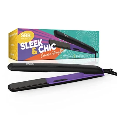 Immagine di SBB Sleek &amp; Chic Pro Piastra per Capelli in Ceramica Digitale Piastre Styling, Stiratura e Arricciatura Riscaldamento Ultra Veloce, Impostazioni Variabili, Spegnimento Automatico