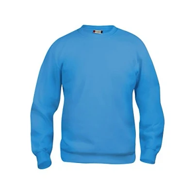 Immagine di Clique Felpa girocollo manica lunga Uomo Donna Unisex Basic Roundneck, in poliestere, costine elasticizzate, tessuto resistente ai lavaggi (turchese L)