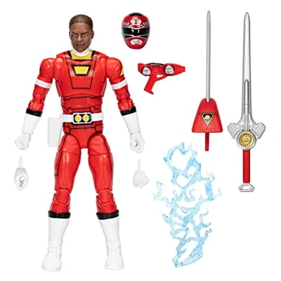 Immagine di Power Rangers Lightning Collection Turbo Red Ranger 15,2 cm Premium da collezione Action Figure giocattolo con accessori, bambini dai 4 anni in su
