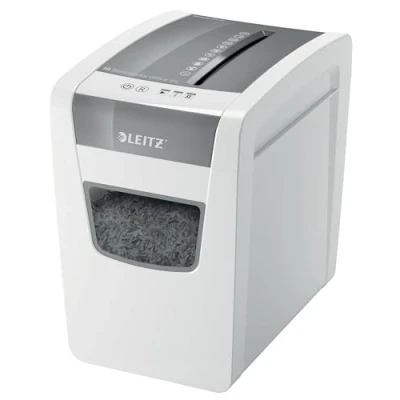 Immagine di Leitz IQ Home Office Slim P 4 Distruggi documenti 10 Foglio Taglio a frammenti x 28 mm 23 l Distrugge anche Punti metallici, Graffette