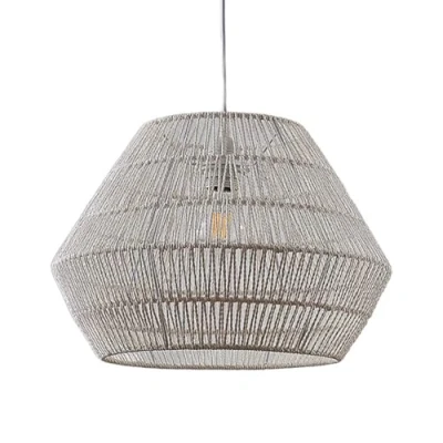 Immagine di lampada a sospensione &#039;Ottavio&#039; dimmerabile (Moderno) colore Bianco, in Carta ad es. Soggiorno &amp; Sala da pranzo (1 luce, E27) di Lindby sospensione, soffitto,