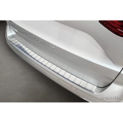 Immagine di Avisa Protezione paraurti Posteriore in Acciaio Inox Compatibile con Volkswagen Multivan T7 2021 &#039;Ribs&#039;