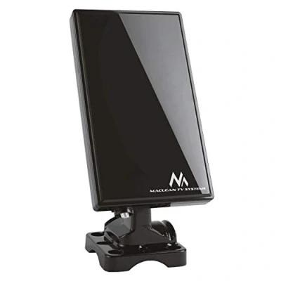 Immagine di Maclean MCTV 970 Black Antenna TV DVB T/T2 H.265 HEV Regolabile HDTV Interno/Esterno FM UHF VHF