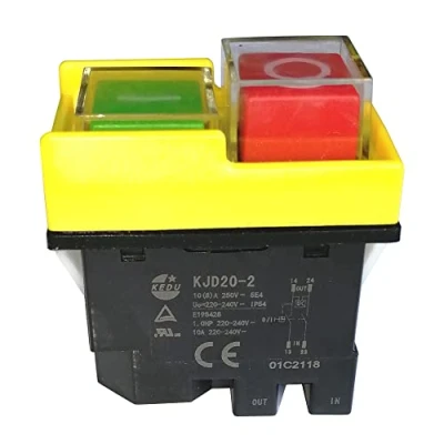 Immagine di KJD20 2 250 V 10 A interruttore elettromagnetico on/off impermeabile per utensili elettrici e macchine
