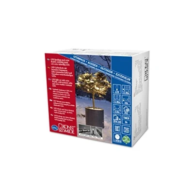 Immagine di Konstsmide 6632 117 Micro catena luminosa Interno/esterno rete elettrica Numero di lampadine 120 LED (monocolore) Bianco caldo Lunghezza illuminata: 11.9 m