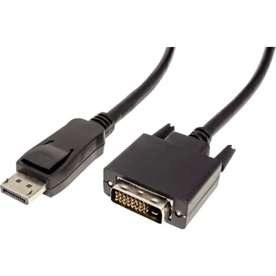 Immagine di Value Displayport Cavo Spina DisplayPort, DVI D 24+1pol. 1.00 m Nero 11.99.5613 Schermato