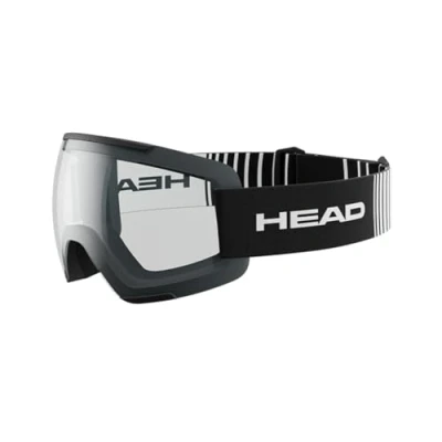Immagine di HEAD Unisex Adult F LYT Occhiali da sci e snowboard, trasparente/nero, L