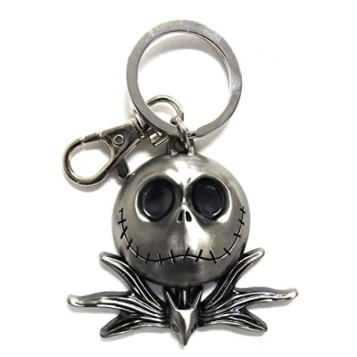 Immagine di Monogram Nightmare Before Christmas Portachiavi in peltro con testa di Jack