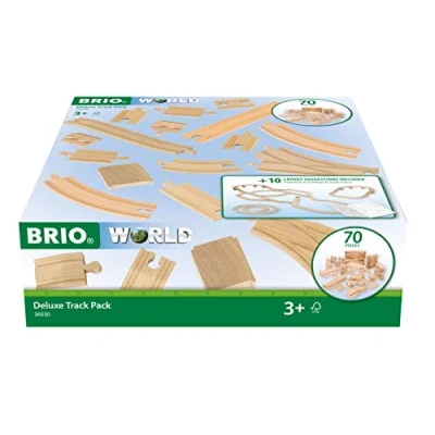 Immagine di BRIO World Deluxe Train Track Pack Bambini dai 3 anni in su Compatibile con la maggior parte dei set e degli accessori
