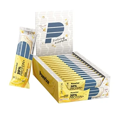 Immagine di Powerbar 30% Protein Plus Lemon Cheesecake 15x55g Barretta ad alto contenuto proteico + Proteine del siero latte e della caseina