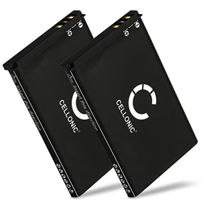 Immagine di CELLONIC® 2X Batteria Sostitutiva per Siemens Gigaset SL910, SL910A, SL910H Ricambio V30145 K1310K X447,V30145 X447 0 HY,V30145 K1310 Telefono Fisso/Cordless 1050mAh Pile Sostituzione