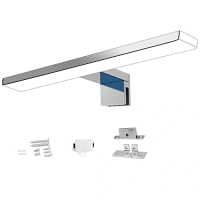 Immagine di kalb di vitello Aurinko LED Lampada da bagno Specchio cromata 230V, 800 mm bianco caldo