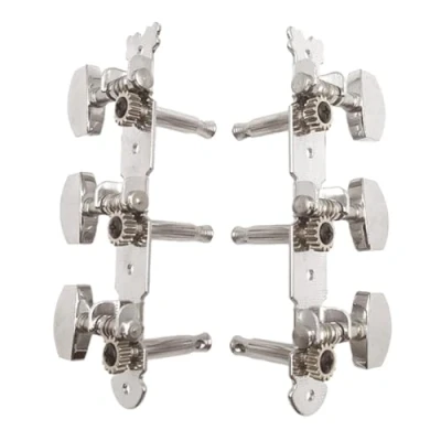 Immagine di Manopole Per Chitarra Chiavi Elettrica Acustica 3L+3R String Tuning Pioli Sintonizzatore di corde Meccaniche