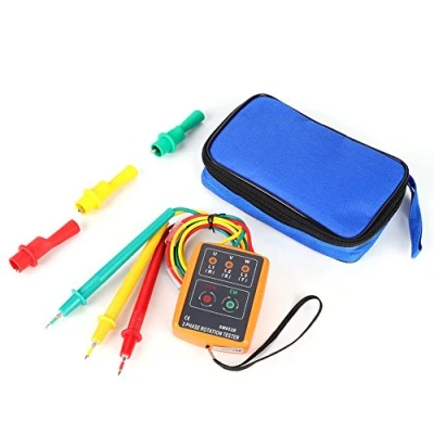 Immagine di SM852B Tester Trifase 3 Sequenza di Fase Presenza Rotazione Detector Indicatore con LED 60V 600V AC 20hz 400hz
