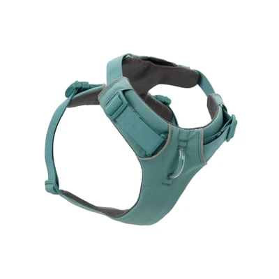 Immagine di RUFFWEAR Pettorina Front Range, per cani extra large, a Y riflettente, regolabile e imbottita passeggiate quotidiane corsa cani, L/XL, River Rock Green
