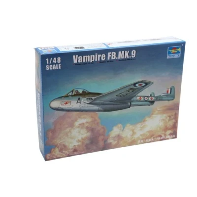 Immagine di Trumpeter 02875 Modellino Aereo Vampire FB.MK.9 in Scala 1:48