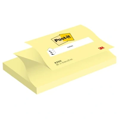 Immagine di Post it Foglietti Z Notes Canary Yellow, Confezione da 12 blocchetti 90 Fogli/blocco, 76mm x 127 mm, Colore Giallo Per Appunti, Elenchi &amp; Promemoria