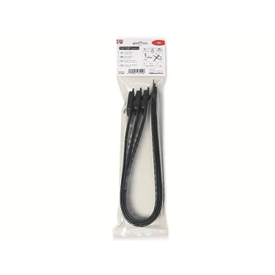 Immagine di HellermannTyton 115 28590 SOFTFIX XL TPU BKIII Fascetta per cavi 580 mm 28 Nero riutilizzabili, molto flessibile, con occhiello 3 pz.