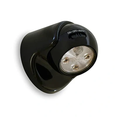 Immagine di Auraglow Luce LED di Sicurezza A Batteria Ad Attivazione Con Movimento Sensore PIR Removibile Cordless