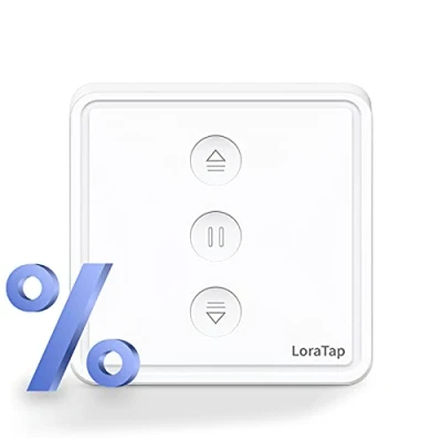 Immagine di LoraTap 【5 gen】 Interruttore tapparella collegato in percentuale, Smart Switch tende WiFi, compatibile con Alexa Google Home, timer intelligente motore a parete