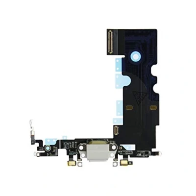 Immagine di OnlyTech Presa di Ricarica Dock connettore con Antenna Flex, Microfono e Compatible iPhone 8 Bianco
