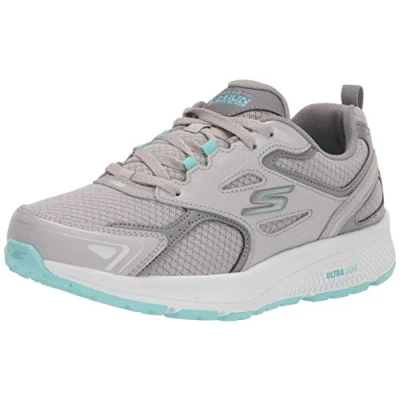 Immagine di Skechers Go Run Consistent Sneaker, Scarpe da Ginnastica Donna, Turchese Grigio, 37 EU Larga