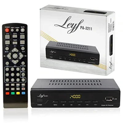 Immagine di LEYF PA 2211 Decoder DVB T2 Full HD 1080p Ricevitori Digitale Terrestre (HDTV, T/T2, Scart, USB)