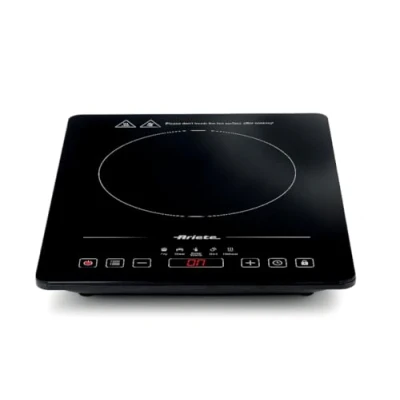 Immagine di Ariete 1997 Piastra a induzione singola portatile, Vetroceramica, 2000W, 10 livelli di potenza, Timer fino 4 ore, Sicurezza bambini, 5 programmi, Nero