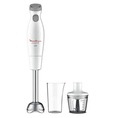 Immagine di Moulinex DD4521 Easychef Frullatore ad immersione 2 in 1 con bicchiere da 800 ml e accessorio tritatutto 500 ml, velocità, facile pulire, potenza 450 W