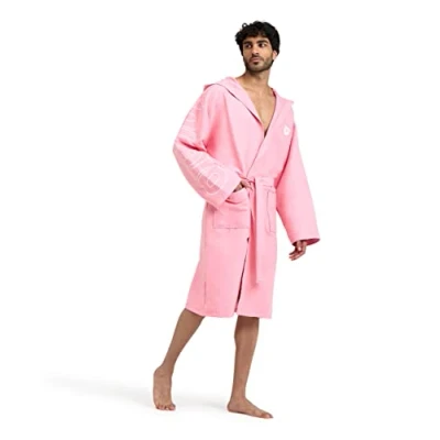 Immagine di arena Zeal Plus Accappatoio Uomo e Donna in Microfibra, Microfibra con Cappuccio Tasche, Unisex ad Asciugatura Rapida, Comodo Leggero