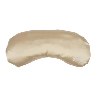 Immagine di Bodhi Morbido cuscino per gli occhi con imbottitura in semi di lavanda e lino, yoga, relax meditazione, raso makò o modal, disponibile diversi colori (seta/beige)
