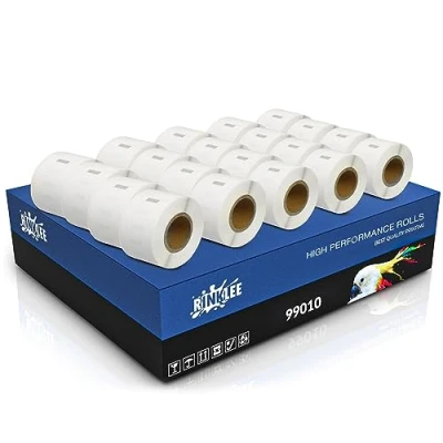 Immagine di RINKLEE 99010 S0722370 Etichette Compatibile per DYMO LabelWriter 4XL 450 400 330 320 310 Duo/Turbo/Twin Turbo SEIKO SLP 430 420 410 200 100 28 x 89 mm 20 Rotoli