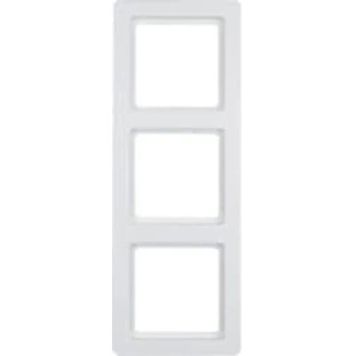 Immagine di Hager q.1 Cornice 3 moduli bianco polare