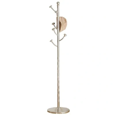 Immagine di Appendiabiti Attaccapanni Da Terra In Metallo Con Base Marmo, Piccolo Moderno Ad Albero 7 Ganci , Salvaspazio Per Ingresso, Camera Letto E Ufficio(Color:Silver)