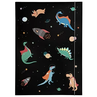 Immagine di folia 69015 Cartella A3 Hot Foil Space Dinos, in Robusto Cartone con Elastico, Multicolore,
