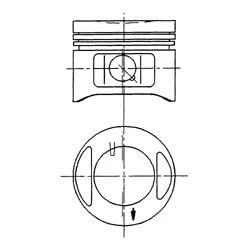 Immagine di KOLBENSCHMIDT 94910700 Pistone 70 FIAT: Panda I Hatchback