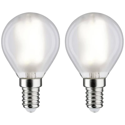 Immagine di Paulmann 28919 LED (monocolore) ERP F (A G) E14 Forma di goccia 4.8 W = 40 Bianco neutro (Ø x A) 45 mm 78 2 pz.