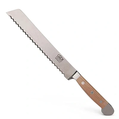 Immagine di Güde Solingen Coltello da pane forgiato per mano destra e sinistra, 21 cm, legno di noce, ALPHA WALNUT doppio collarino, fatto a in Germania